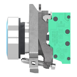 Harmony XB4 - bouton poussoir à impulsion - Ø22 - bleu - 1F - Push In - XB4BA615 Schneider Electric