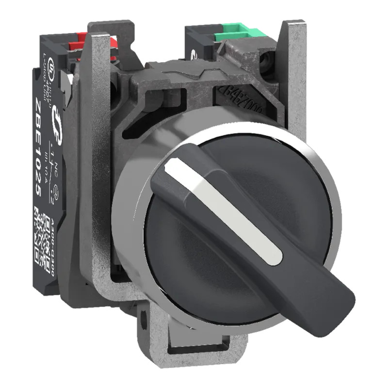 BT MANETTE NOIR 1F+1O PUSH IN - XB4BD255 Schneider Electric