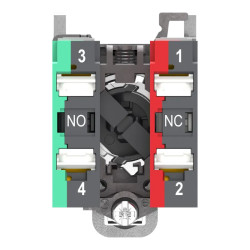 BT MANETTE NOIR 1F+1O PUSH IN - XB4BD255 Schneider Electric