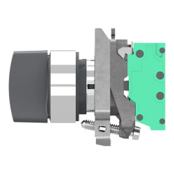 BT MANET 3 POS NOIR 2F PUSH IN - XB4BD535 Schneider Electric