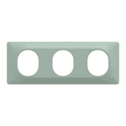 Plaque 3 post Hor 71 mm Sauge - S320706A Schneider Electric