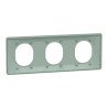 Plaque 3 post Hor 71 mm Sauge - S320706A Schneider Electric