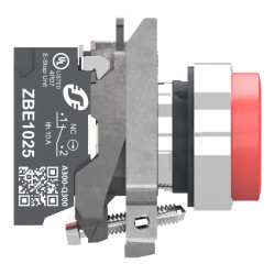 BP ROUGE PUSH IN 1O DEP - XB4BL425 Schneider Electric
