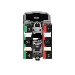 Harmony - Bouton double touche metal complet - raccordement push in - XB4BL734155 Schneider Electric