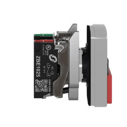 Harmony - Bouton double touche metal complet - raccordement push in - XB4BL734155 Schneider Electric