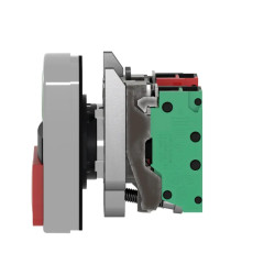 Harmony - Bouton double touche metal complet - raccordement push in - XB4BL734155 Schneider Electric