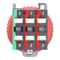 AU 2O+1F PUSH IN - XB4BS844415 Schneider Electric