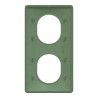 Plaque 2 post Vert 71mm Vert F - S320724B Schneider Electric