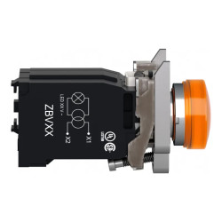 VOYANT ORANGE A DEL INTEG - XB4BV5B5 Schneider Electric