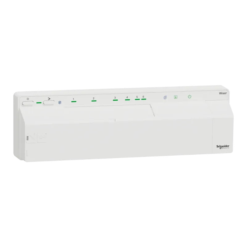 Wiser - actionneur de plancher chauffant hydraulique - 6 zones - 230V - CCTFR6600 Schneider Electric