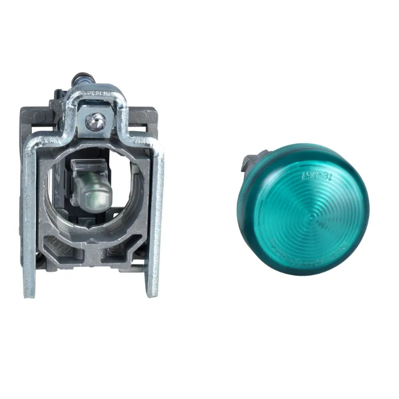 Harmony XB4 - voyant lumineux DEL Atx - Ø22 - vert - 24V - vis étrier - XB4BVB3EX Schneider Electric