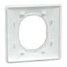 Ovalis - Plaque de finition - 1 poste Blanc avec bague effet Laiton - S320702D Schneider Electric