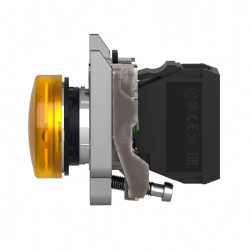 VOYANT DELJAUNE 24V ACDC - XB4BVB5EX Schneider Electric