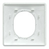 Ovalis - Plaque de finition - 1 poste Blanc avec bague effet Laiton - S320702D Schneider Electric