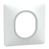 Plaque 1 poste Blanc Argent C - S320702F Schneider Electric