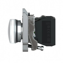 Harmony XB4 - voyant lumineux DEL - Ø22 - blanc - 120V - vis étrier - XB4BVG1 Schneider Electric