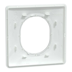 Plaque 1 poste Blanc Argent C - S320702F Schneider Electric