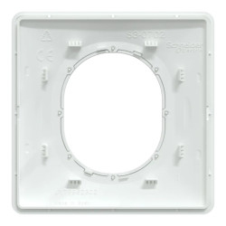 Plaque 1 poste Blanc Argent C - S320702F Schneider Electric