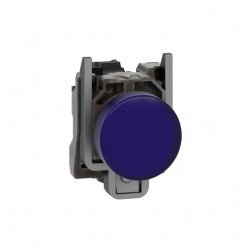 Harmony XB4 - voyant lumineux DEL - Ø22 - bleu - 230V - vis étrier - XB4BVM6 Schneider Electric