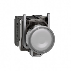 Harmony XB4 - poussoir lumineux LED - 1F+1O - blanc - Ø22 - 230VAC - XB4BW31M5 Schneider Electric