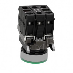 Harmony XB4 - poussoir lumineux LED - 1F+1O - vert - Ø22 - 24VACDC - XB4BW33B5 Schneider Electric