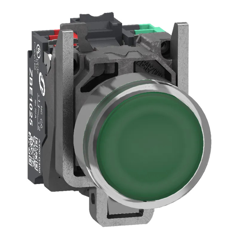 BP VERT PUSH IN 1F+1O - XB4BW33B55 Schneider Electric