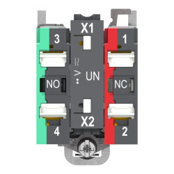 BP VERT PUSH IN 1F+1O - XB4BW33B55 Schneider Electric