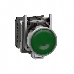 Harmony XB4 - poussoir lumineux LED - 1F+1O - vert - Ø22 - 110VAC - XB4BW33G5 Schneider Electric