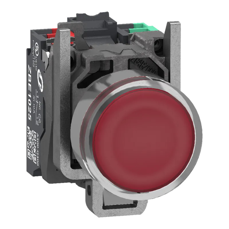 BP ROUGE PUSH IN 1F+1O - XB4BW34B55 Schneider Electric