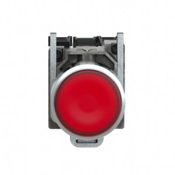 Harmony XB4 - poussoir lumineux LED - 1F+1O - rouge - Ø22 - 110VAC - XB4BW34G5 Schneider Electric