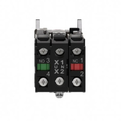 Harmony XB4 - poussoir lumineux LED - 1F+1O - rouge - Ø22 - 230VAC - XB4BW34M5 Schneider Electric