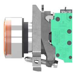 BP ORANGE PUSH IN 1F+1O - XB4BW35B55 Schneider Electric
