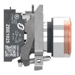 BP ORANGE PUSH IN 1F+1O - XB4BW35B55 Schneider Electric