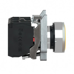 Harmony XB4 - poussoir lumineux LED - 1F+1O - orange - Ø22 - 110VAC - XB4BW35G5 Schneider Electric