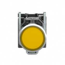 Harmony XB4 - poussoir lumineux LED - 1F+1O - orange - Ø22 - 230VAC - XB4BW35M5 Schneider Electric