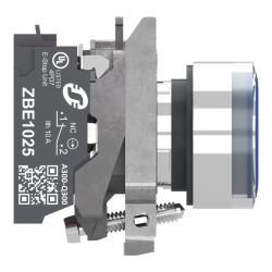 BP BLEU PUSH IN 1F+1O - XB4BW36B55 Schneider Electric
