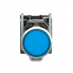 Harmony XB4 - poussoir lumineux LED - 1F+1O - bleu - Ø22 - 230VAC - XB4BW36M5 Schneider Electric