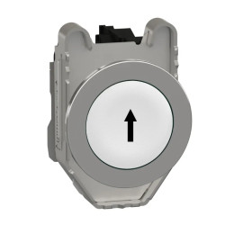 BP flush blanc marqué 1F - XB4FA3341 Schneider Electric