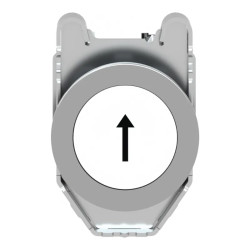 BP flush blanc marqué 1F - XB4FA3341 Schneider Electric