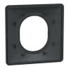 Ovalis - Plaque de finition - 1 poste Anthracite bague effet Laiton - S340702E Schneider Electric