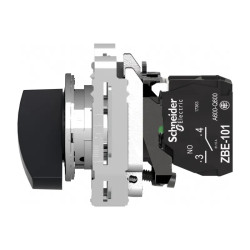 Harmony XB4 - bouton tournant à crosse - flush - 2 pos fix - noir - 1F - XB4FJ21 Schneider Electric