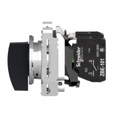 Harmony XB4 - bouton tournant crosse - flush - 3 pos rap C - noir - 2F - XB4FJ53 Schneider Electric