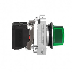 BT lum flush vert 1O+1F 24V - XB4FK133B5 Schneider Electric