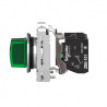BT lum flush vert 1O+1F 24V - XB4FK133B5 Schneider Electric