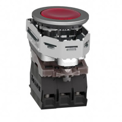 BP lum flush rouge 1O+1F 110V - XB4FW34G5 Schneider Electric