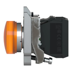 BP lum flush orange 1O+1F 230V - XB4FW35M5 Schneider Electric