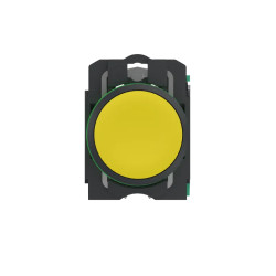 Harmony XB5 - bouton poussoir à impulsion - Ø22 - jaune - 1F - Push In - XB5AA515 Schneider Electric
