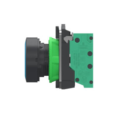 Harmony XB5 - bouton poussoir à impulsion - Ø22 - bleu - 1F - Push In - XB5AA615 Schneider Electric