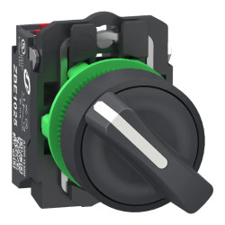 BT NOIR 2 PO FIX 1F+1O PUSH IN - XB5AD255 Schneider Electric