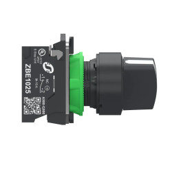 BT NOIR 2 PO FIX 1F+1O PUSH IN - XB5AD255 Schneider Electric